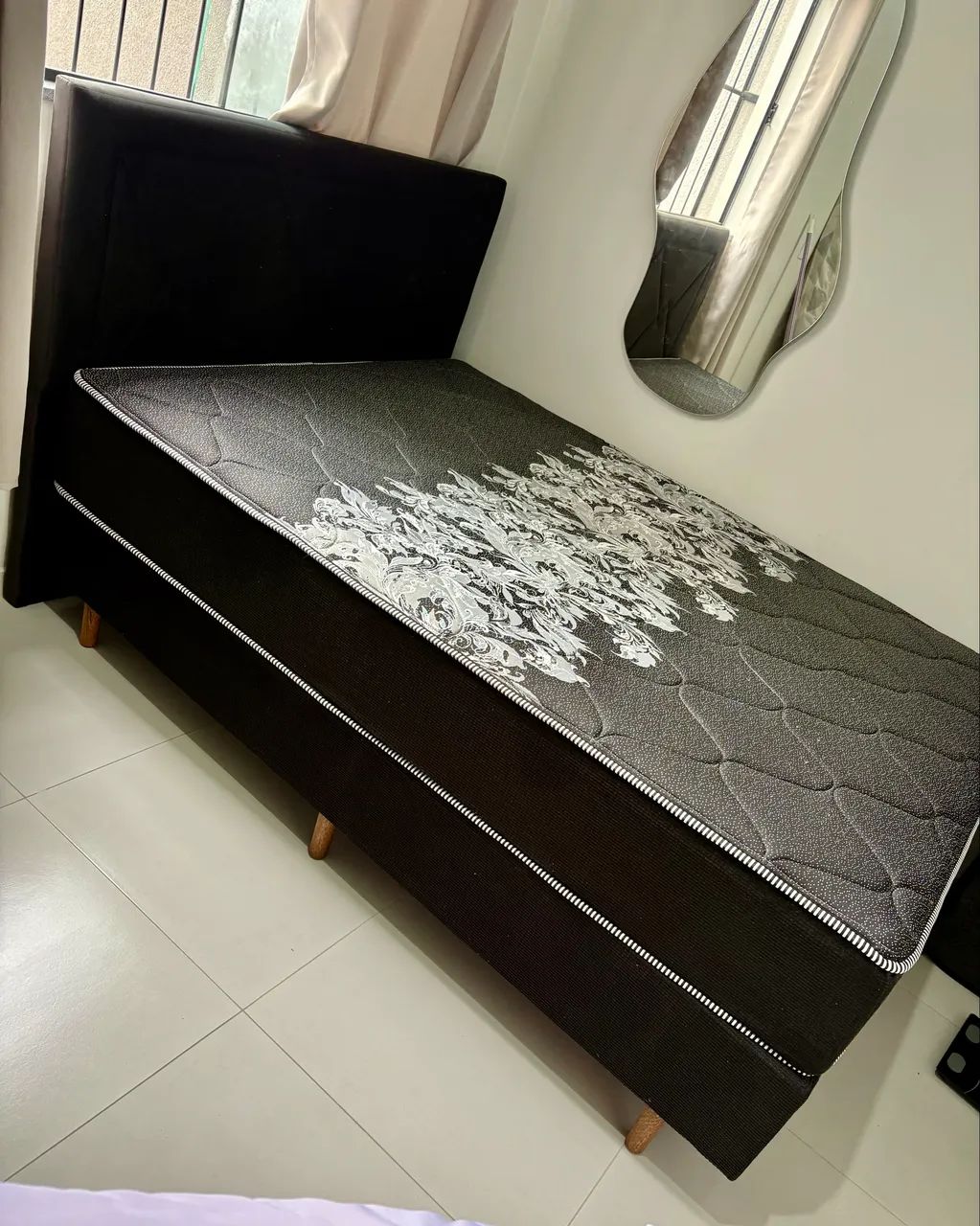 Cama box c/ cabeceira casal