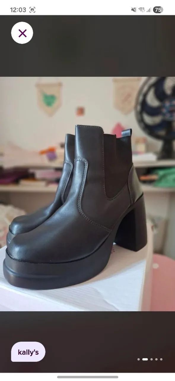 Bota cano médio de salto - Foto 2