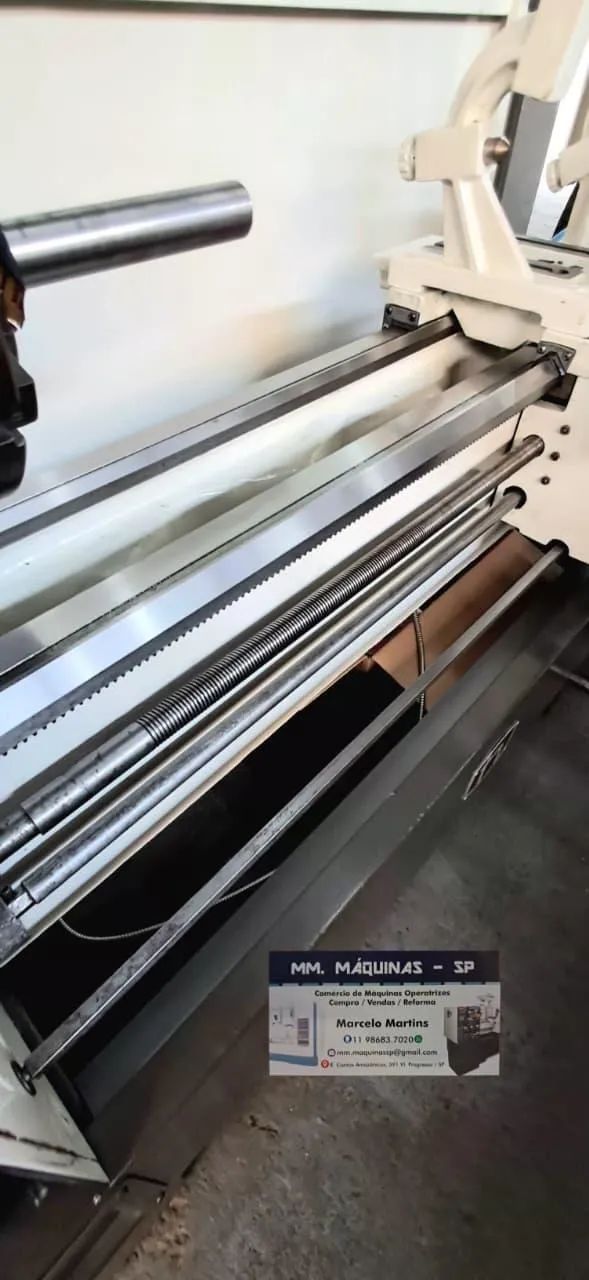 Torno mecânico nardini mascote  175-S com digital novo 1000 mm reformado e completo de tud - Foto 3
