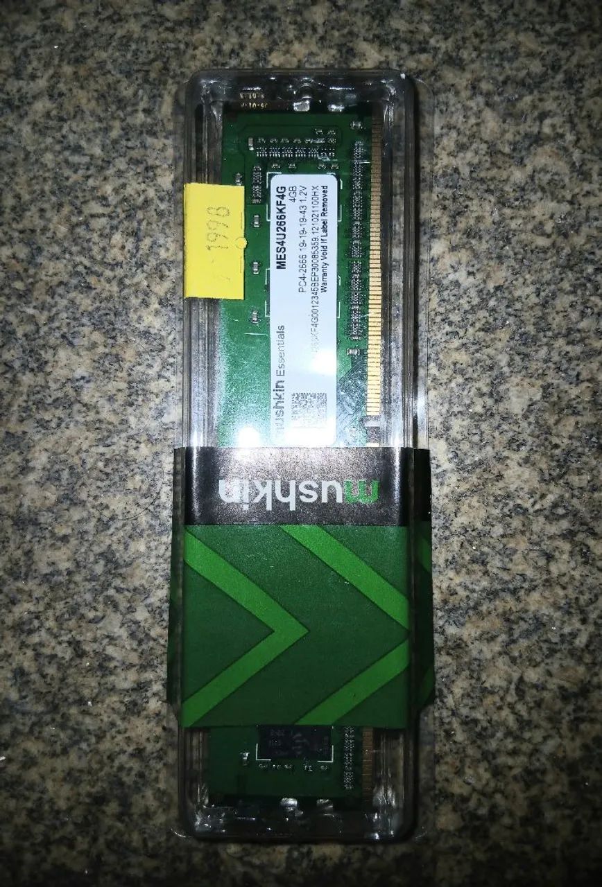 Fala teu preço! MR Ddr4 4gb 2666 Mushkin Desktop