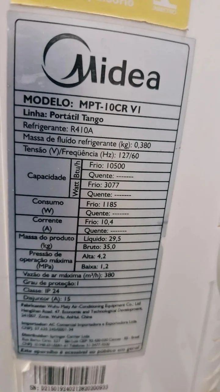 Ar condicionado portátil midea - Foto 3
