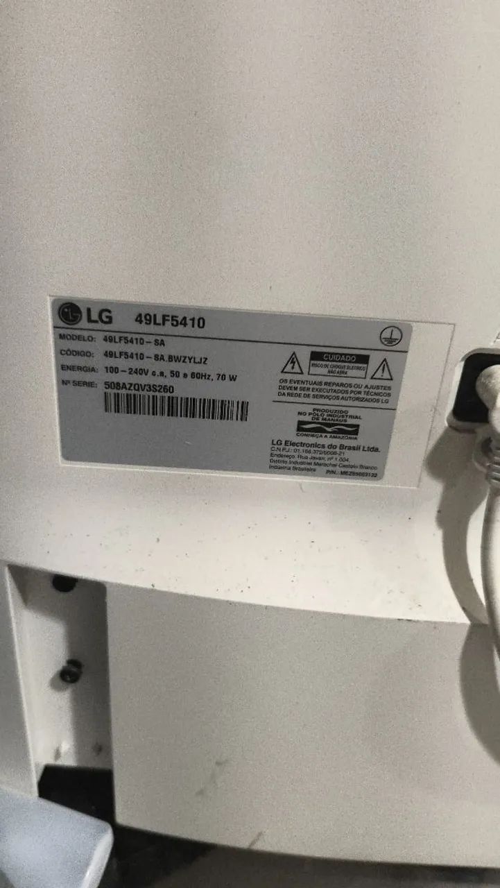 Tv lg 49 polegadas com defeito  - Foto 2