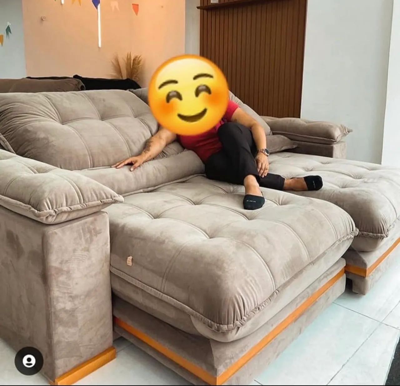 Sofá retrátil reclinável mostruário 