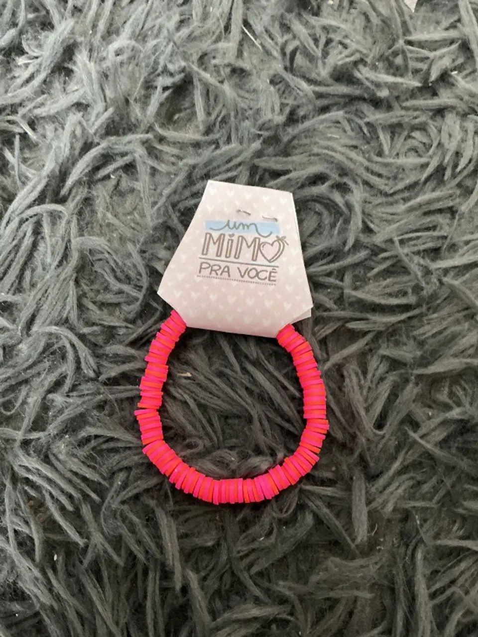 PULSEIRINHA ROSA COM LARANJA VERÃO 