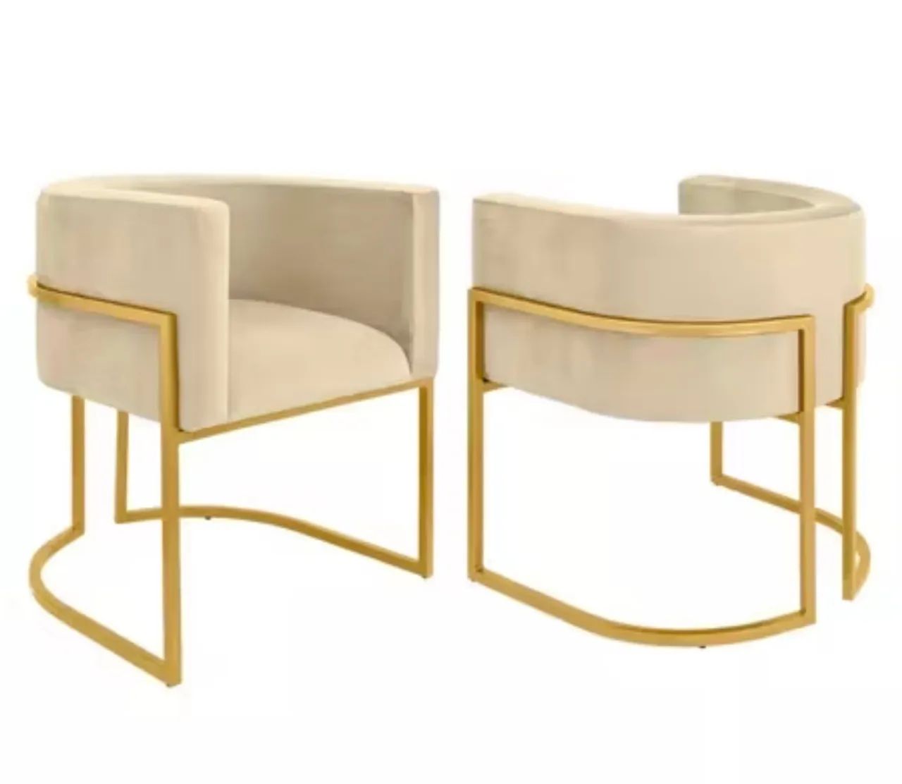 Kit com 2 Poltronas Decorativas Bege. R$ 850,00. Em excelente estado de conservação. - Foto 3