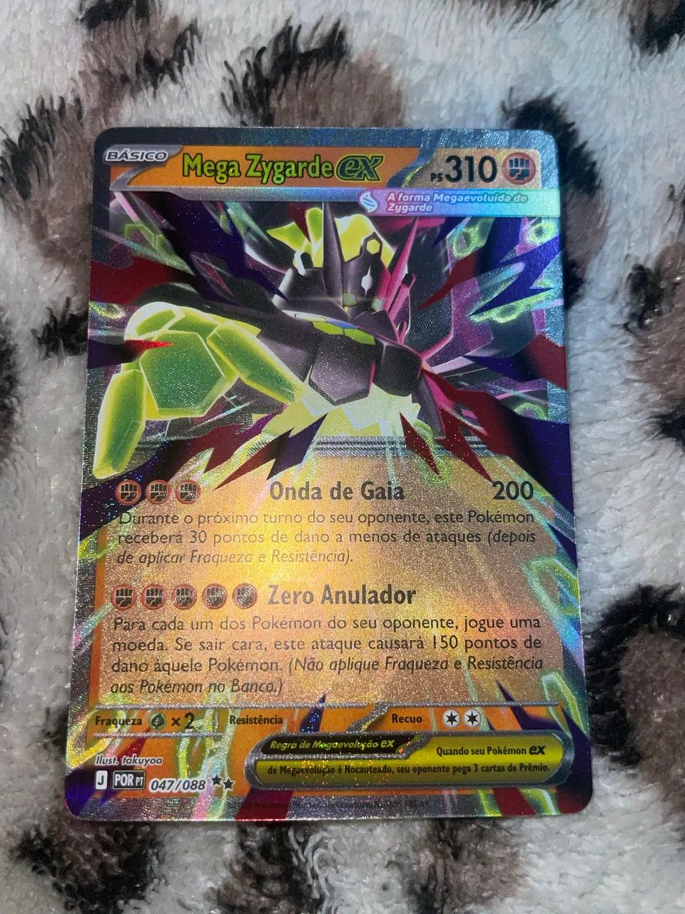 Carta Pokémon Mega Zygarde EX 047/088 - Expansão 2026 (Original