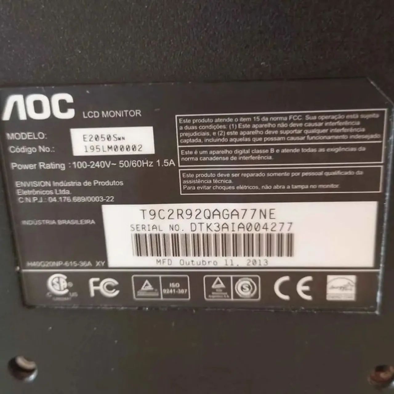 monitor aoc - e2050swn - Foto 3