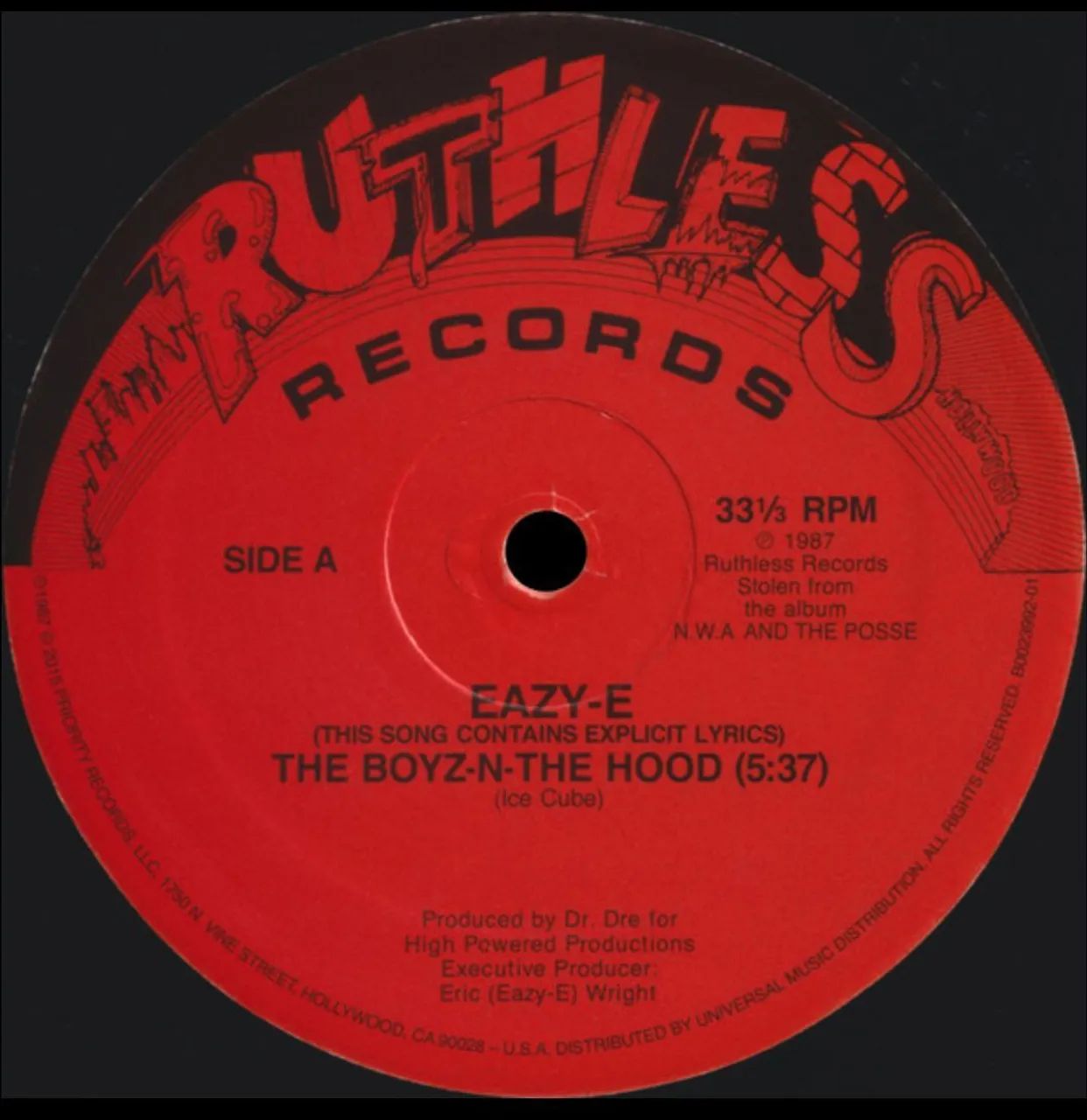 Lp Vinil Single Eazy E - The Boyz In The Hood - Foto 3