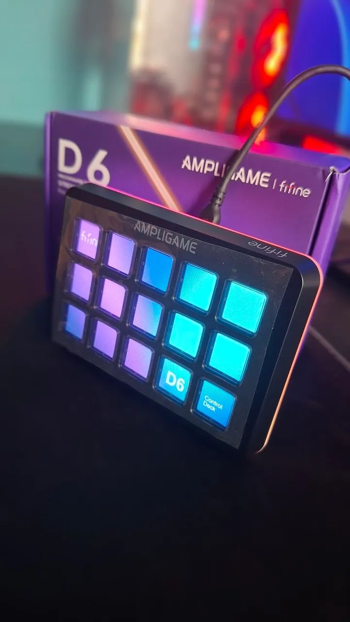Stream Deck Fifine D6 - Preto