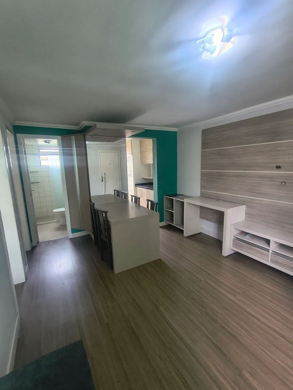 Apartamento no sítio cercado 