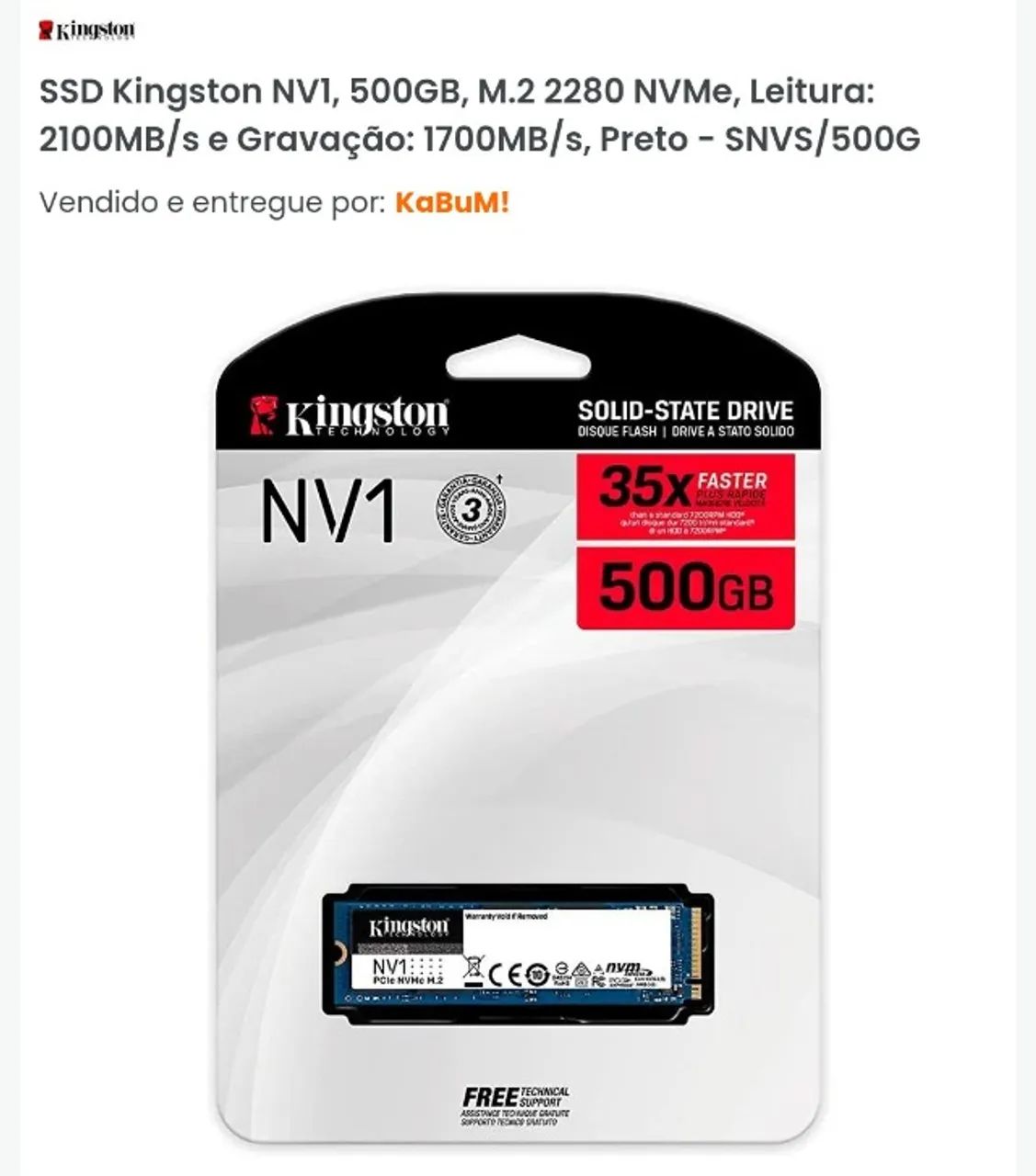 ssd kingston nvme - Foto 2