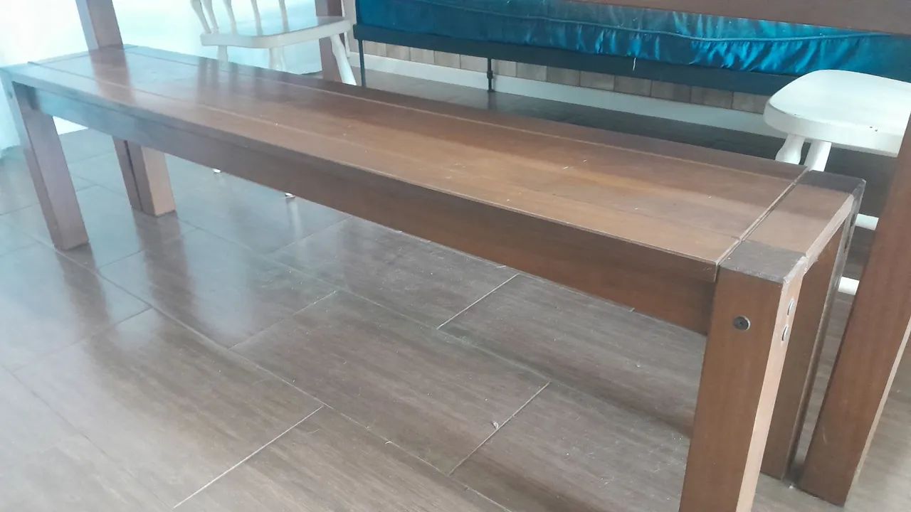 Banco madeira 180x34  - Foto 5