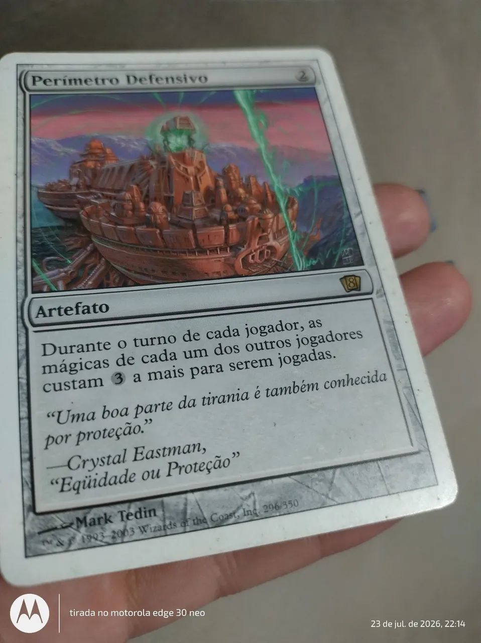 Perímetro defensivo carta Magic the gathering  - Foto 3