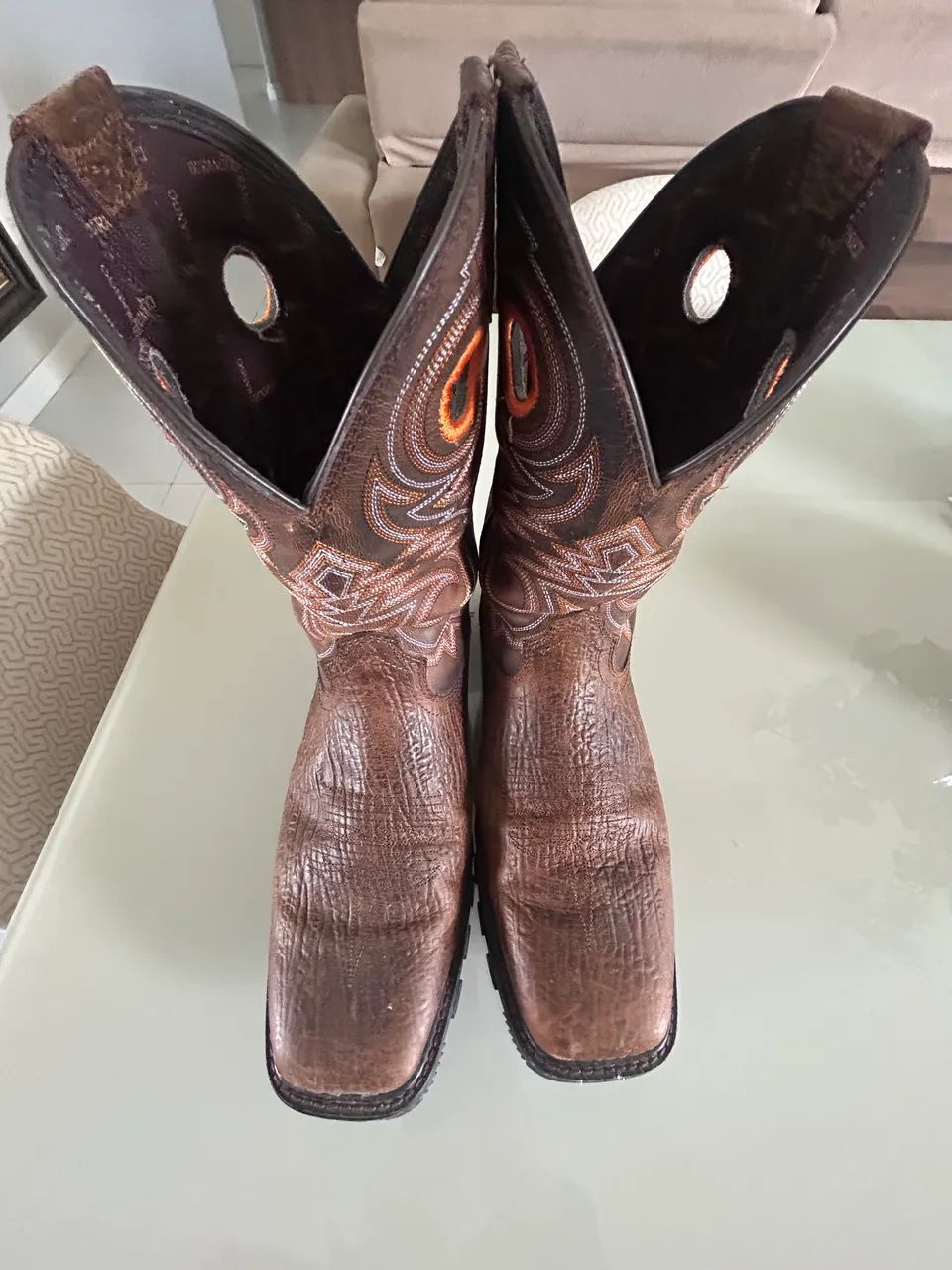 botas western Durango Maverick XP em couro marrom - Foto 3