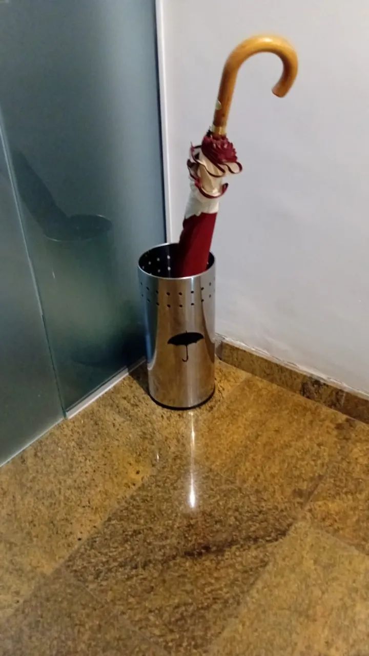  Porta Guarda Chuva, Aço Inox 50cm Altura