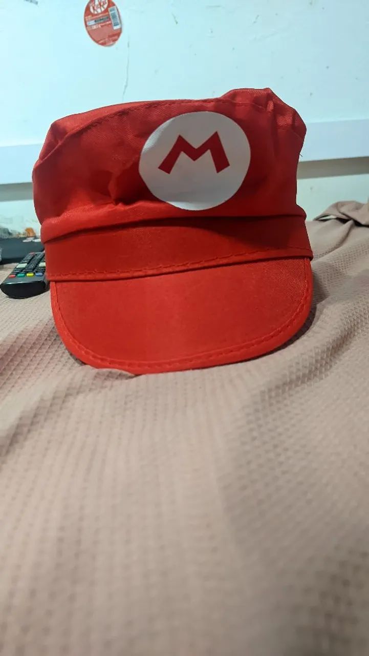 Kit Fantasia Mario - Boina e Suspensório  - Foto 3