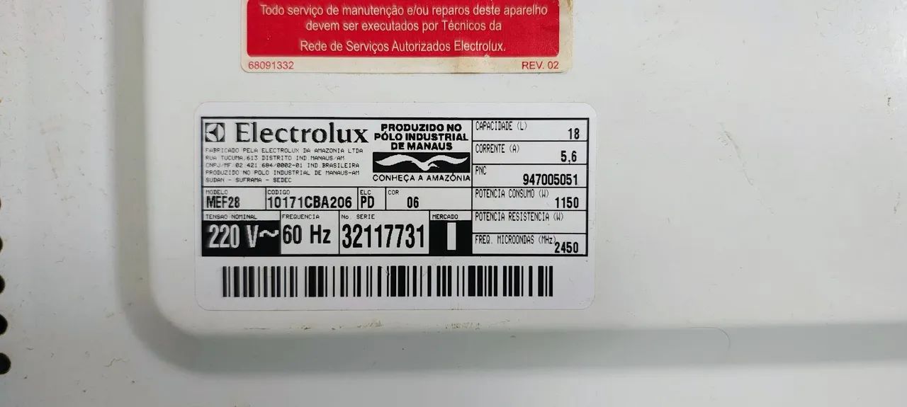Micro-ondas Electrolux MEF28 220V - Foto 3