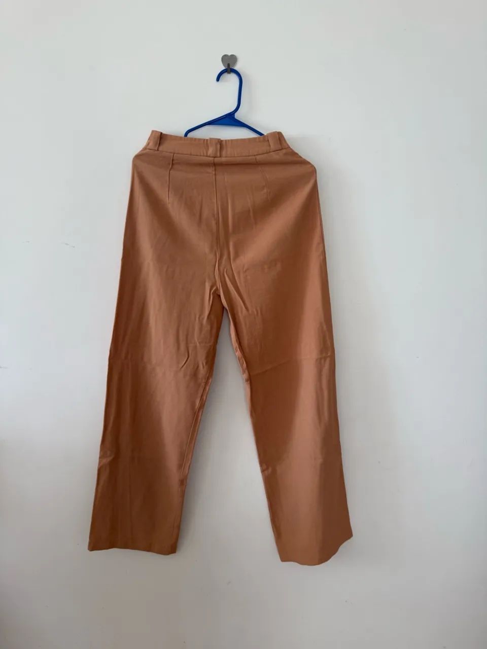 Calça de tecido, marrom, tamanho P - Foto 3