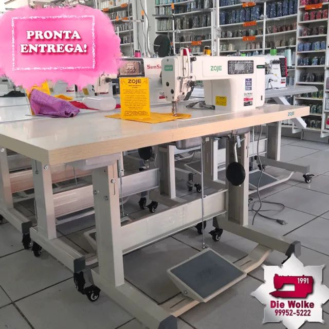 Máquina de Costura Nova - Reta Eletrônica e Direct Drive Zoje - Foto 3