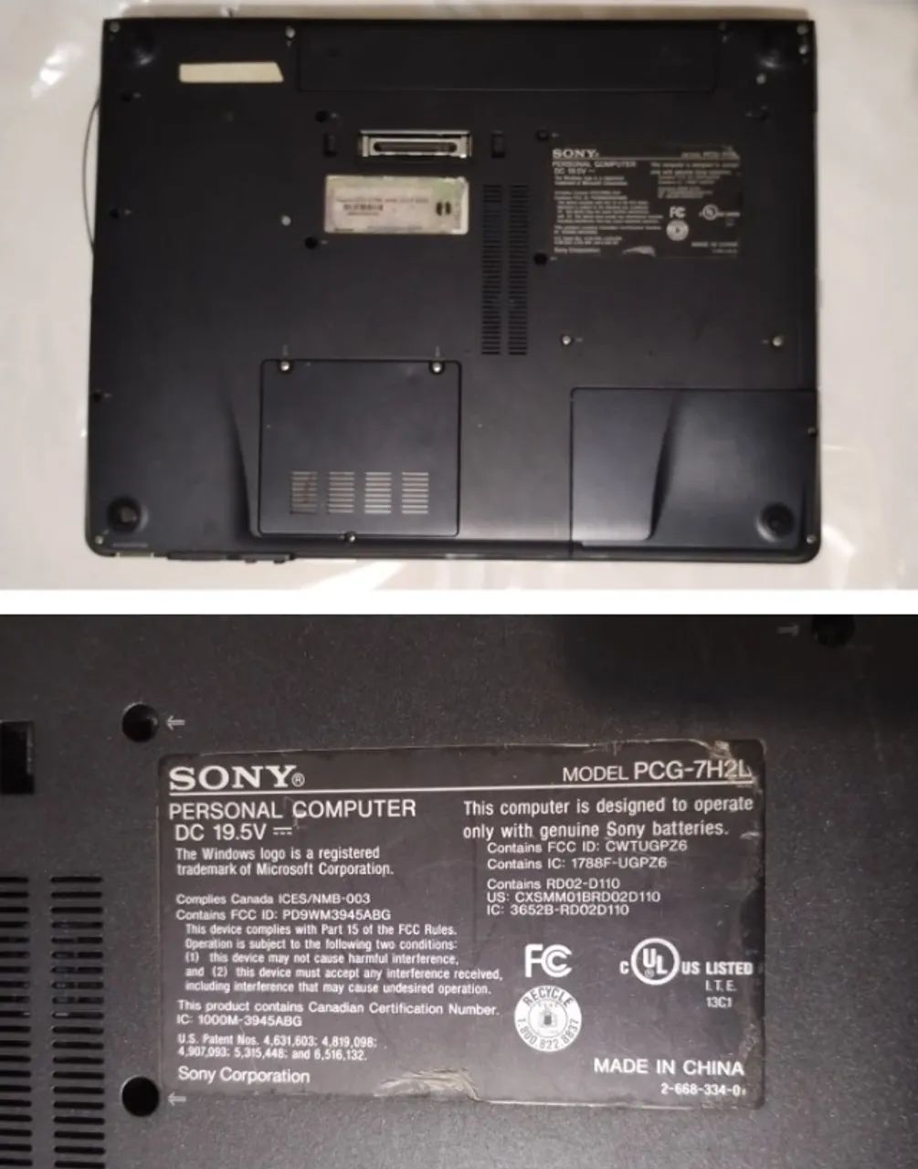 Cód.18) 1un. Notebook Sony Vaio PCG 7H2L usado defeito sucata retirada de peças - Foto 4