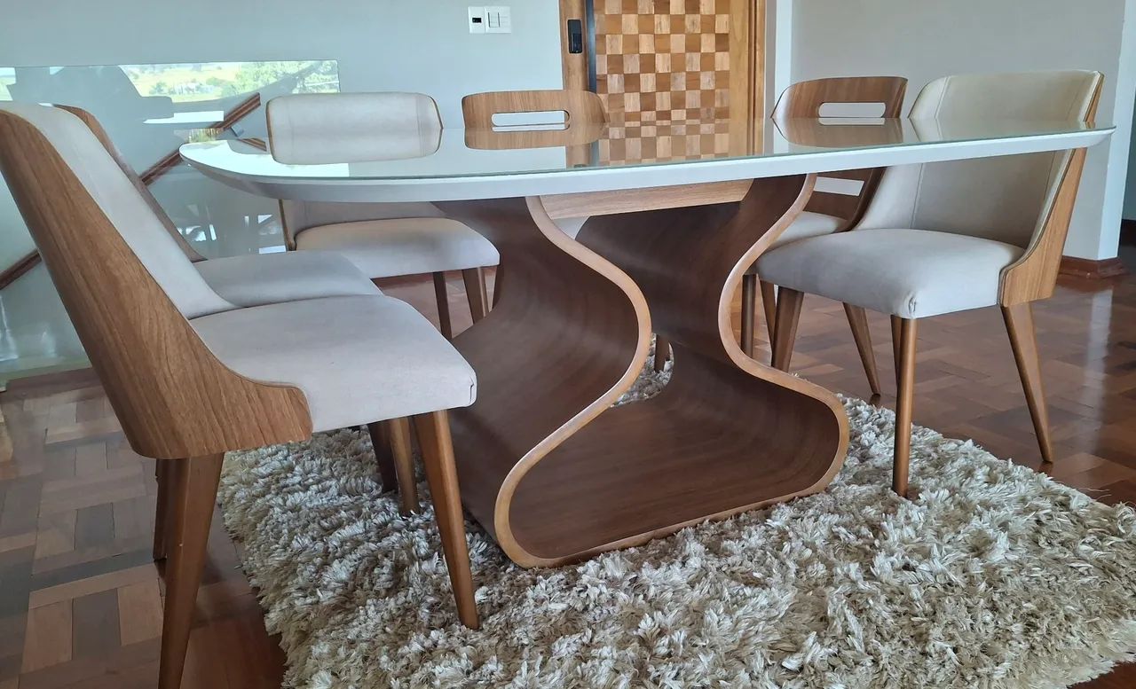 Mesa de jantar 8 cadeiras - Foto 3