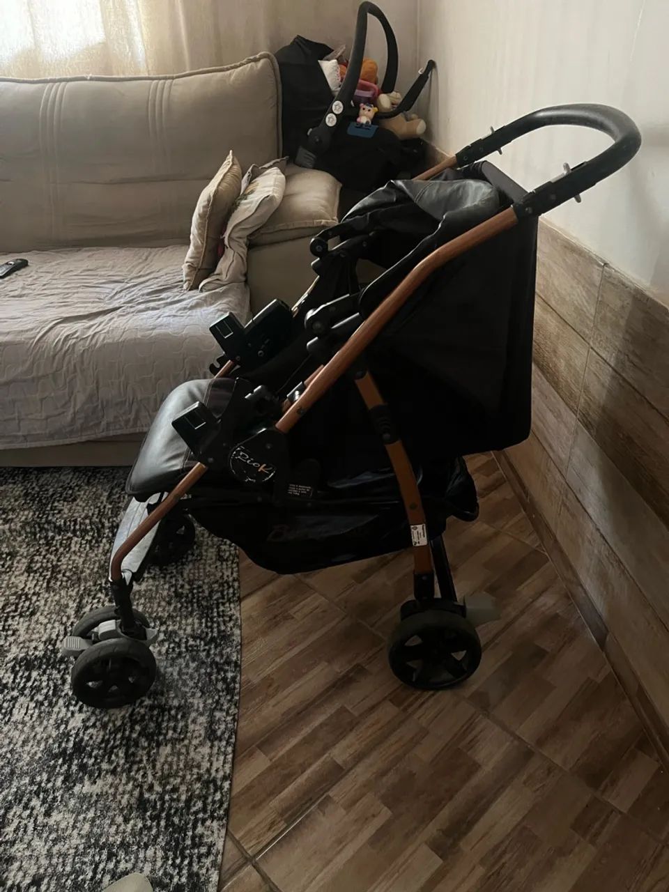 Carrinho de bebê e bebê conforto Burigotto  - Foto 5