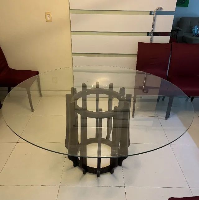 Mesa de vidro redonda - Foto 3