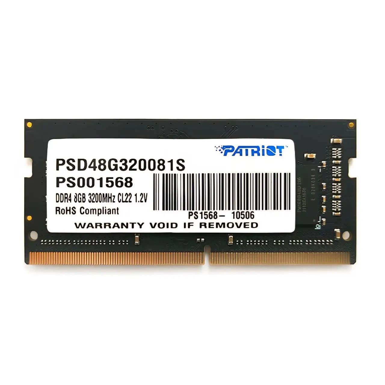 MEMÓRIA RAM PATRIOT SO-DIMM 8GB DDR4 3200 PREMIUM NOVA