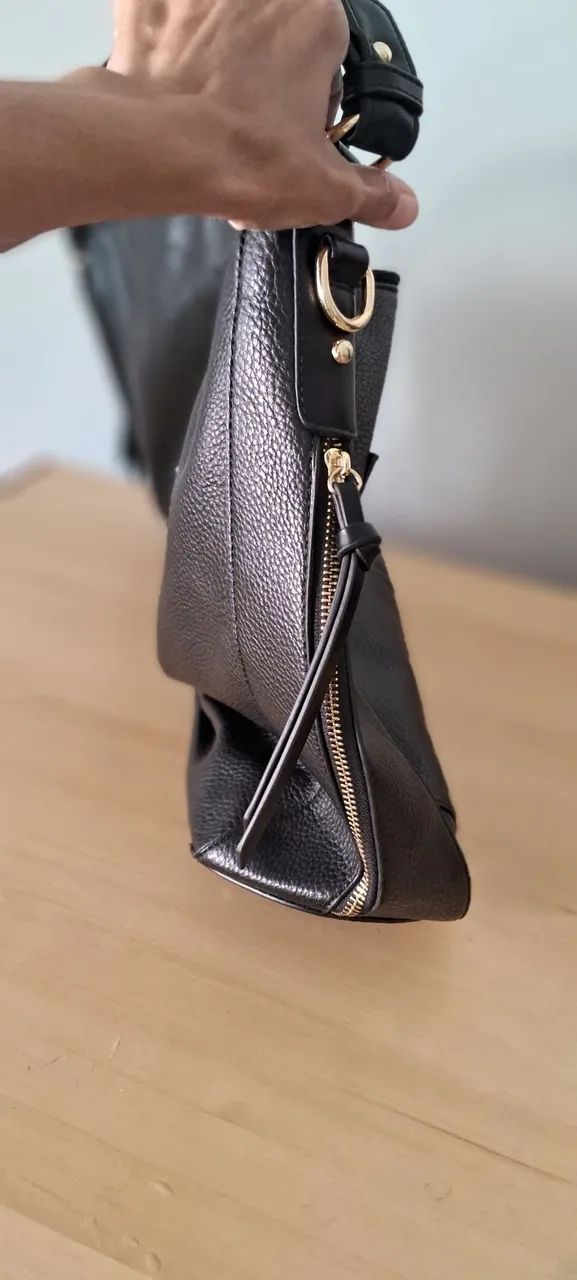 Bolsa de couro sintético (Pavão de ouro) - Foto 5