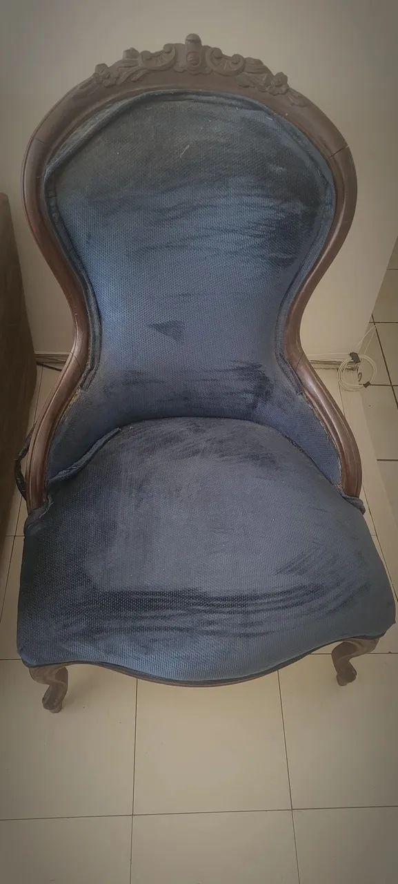 Poltrona antiga Vitoriana 