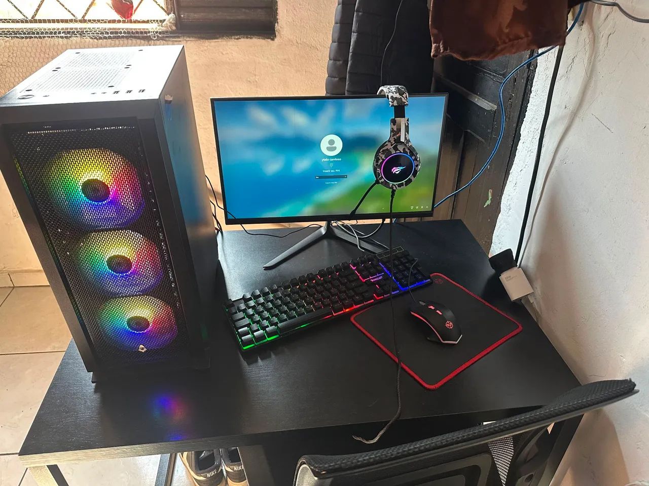PC games completo mesa e cadeira vai juntos tbem - Foto 5