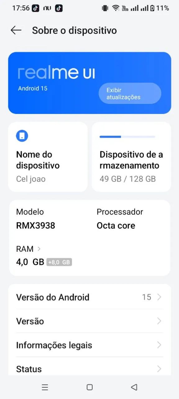 Vendo celular realme note 60x 128gb. Pra vender hoje!!! - Foto 2