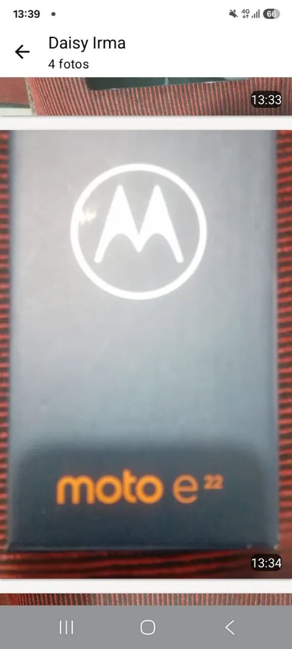 Novo na caixa Moto E22 celular