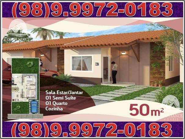 A. P. E. N. A. S Rs 299 de Entrada! Cond. Bianca! Casas Com 2 Quartos, Maiobão
