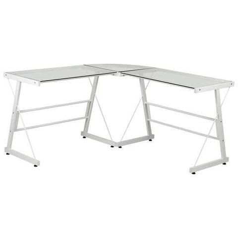 Mesa de Escritório de Vidro L