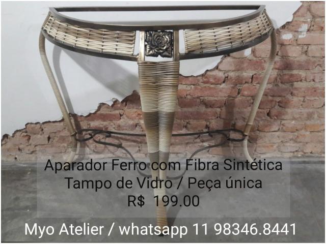 Aparador, moveis, moveis ferro, meia lua