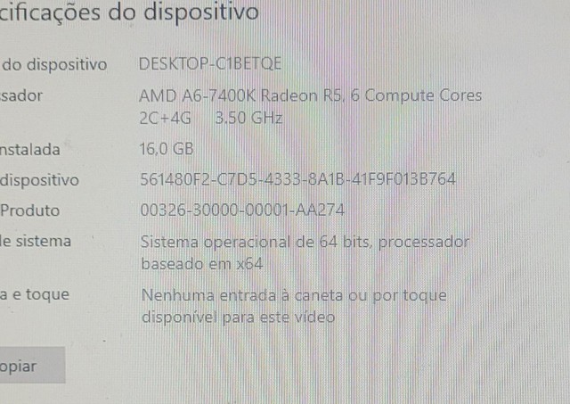 amd a6 7400k valorant