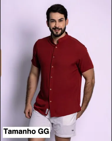 Camisas gola padre viscolinho