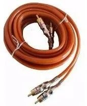 Cabo Rca Kx3 5 Metros Blindado Conector Ouro Profissional Automotivo Carro Som Trio Bob - Foto 3