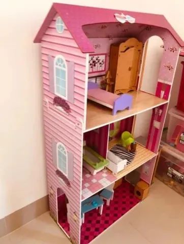 Brinquedos de meninas casinha de boneca da barbie grande