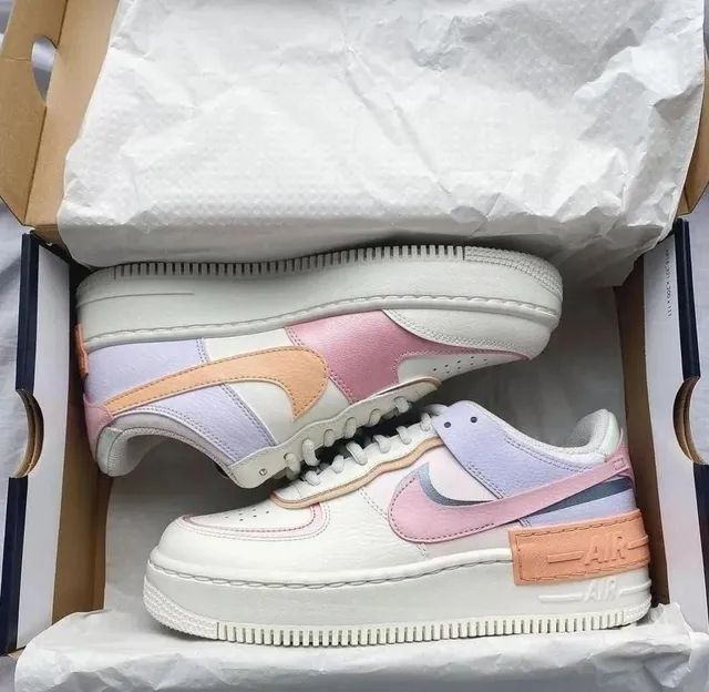 Nike air best sale force orange pink