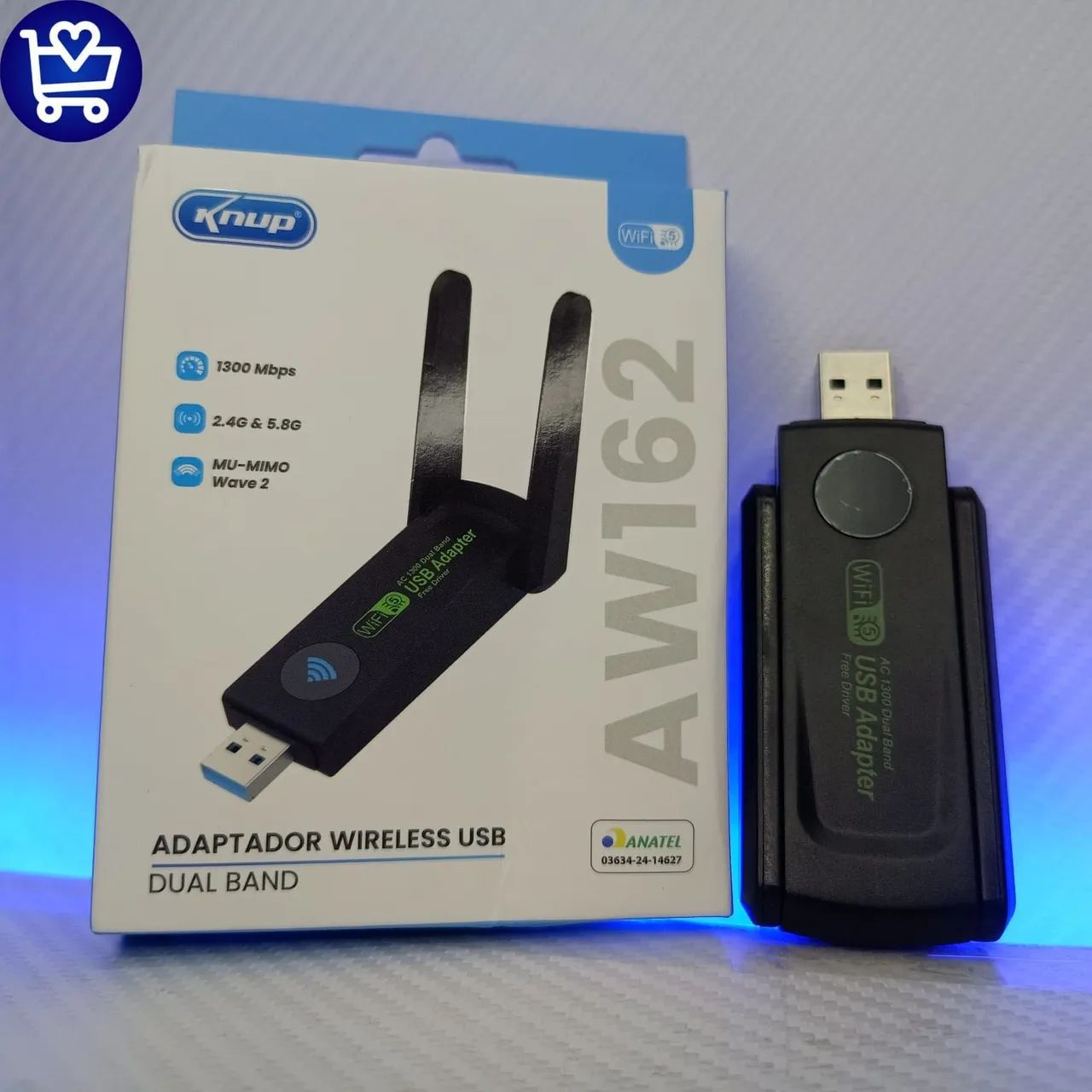 Adaptador Wi-Fi USB Dual Band 5.0 (entrega grátis) - Foto 4