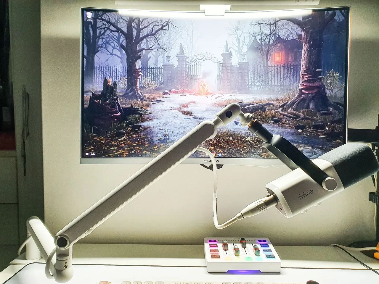 Microfone Fifine + Suporte Fifine (braço) + Mixer Fifine  - Foto 2