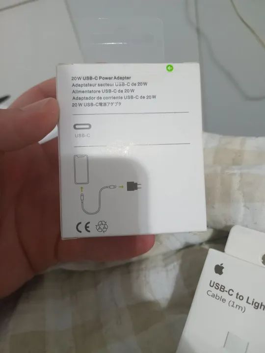 Carregador 20W USB-C e Cabo USB-C  - Foto 2