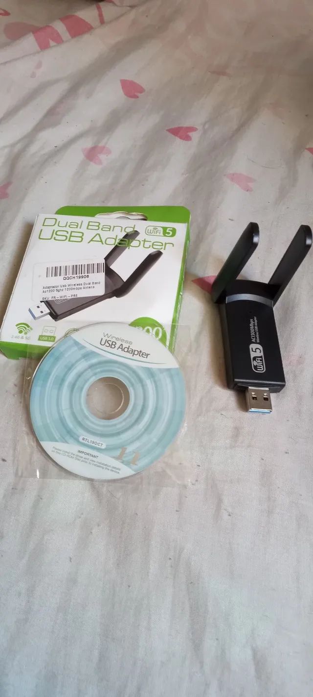 USB Adaptador, novo na caixa