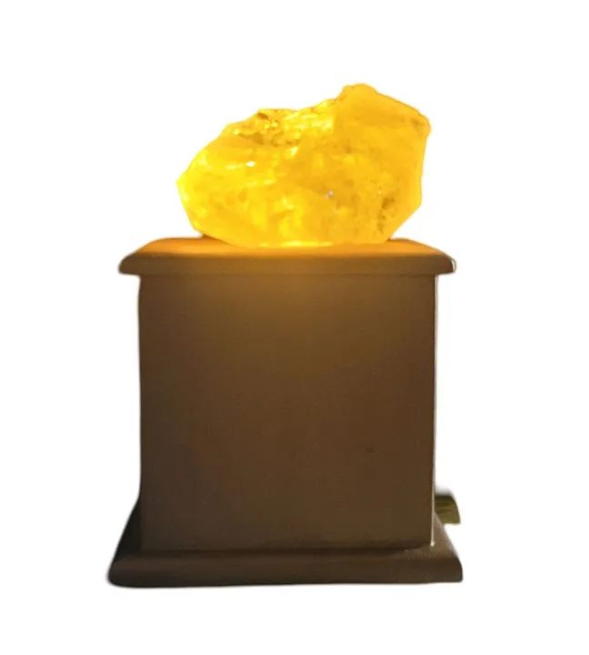 Luminária Cromoterapia com Cristal Bruto  - Foto 2