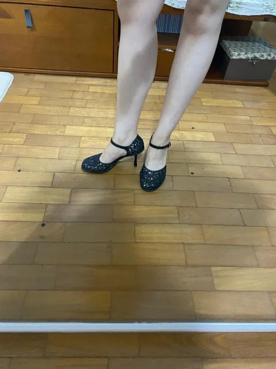 Salto Melissa Preto - Campana - Tam. 36 - COM CAIXA - Foto 6