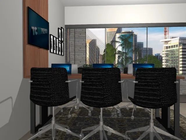 Mesa de Reunião Corporativa, Em Madeira Maciça com MDF: L200cm x L84cm x A74cm. - Foto 3