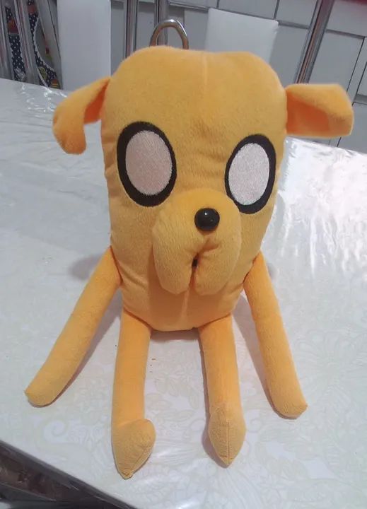 Jake o cão em pelucia, da Hora da Aventura, 49cm <br>Usado em bom estado 