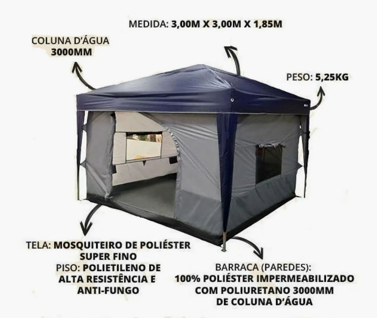 Oportunidade Espetacular Barraca Nova na caixa nunca usada.